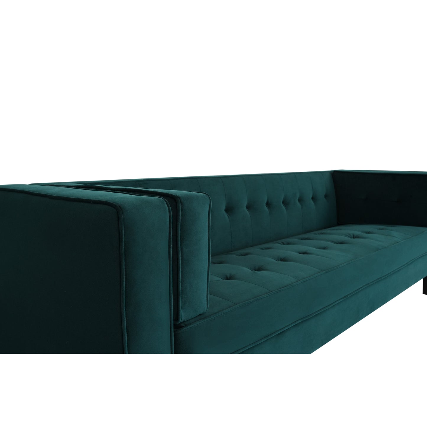 Sororia Velvet 3-Seater Low Profile Sofa