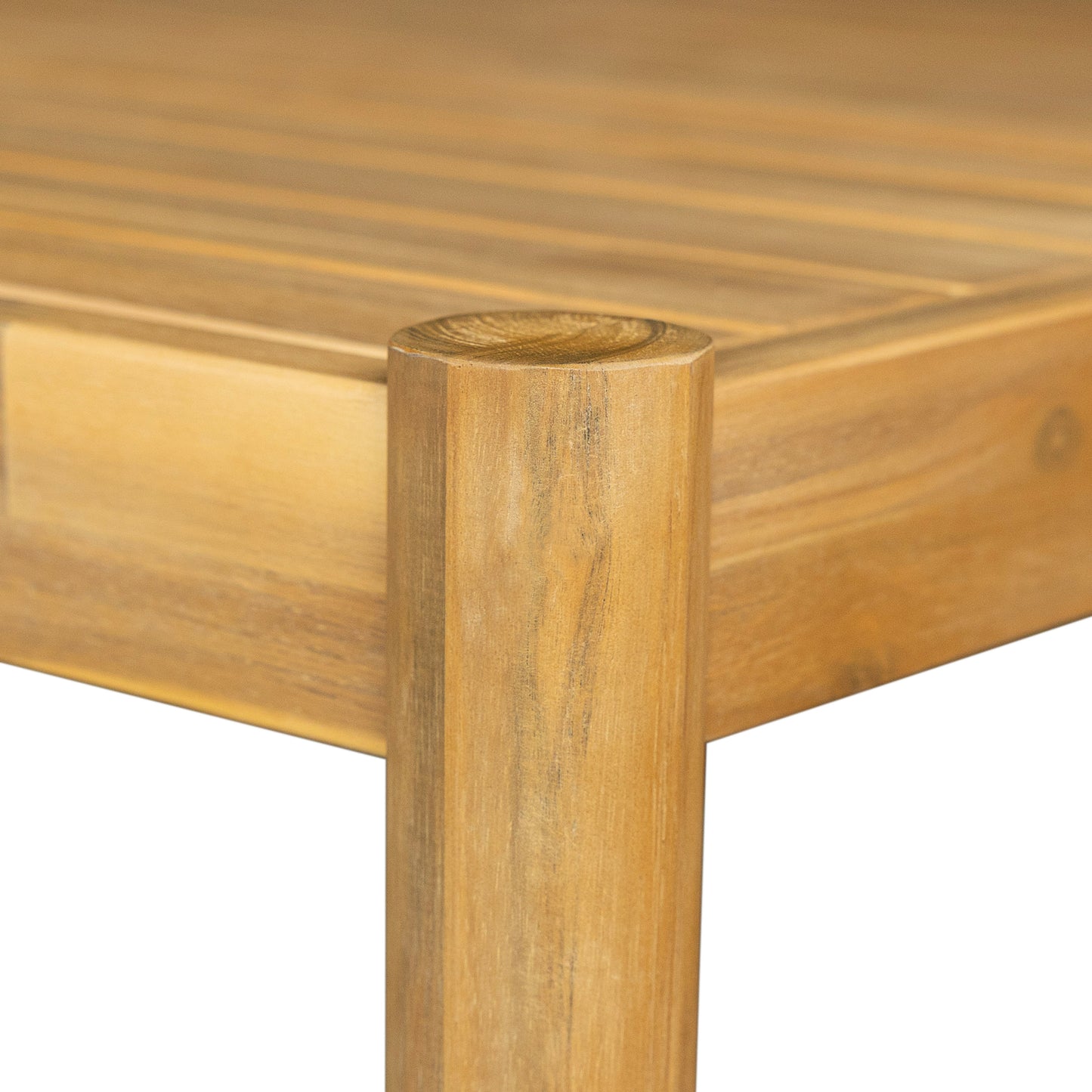 Orione Modern Acacia Wood Dining Table