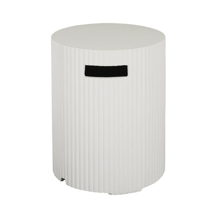 Alarion Outdoor Fire Pit Table Set – 40,000 BTU Propane Fire Pit with Matching Tank Holder