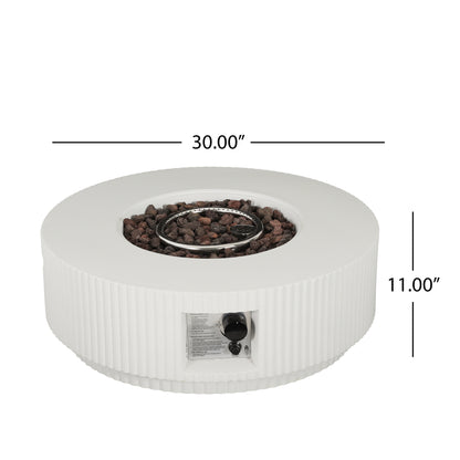 Alarion Outdoor Fire Pit Table Set – 40,000 BTU Propane Fire Pit with Matching Tank Holder