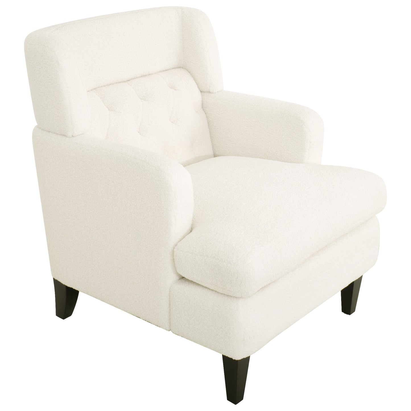 Dorelle Upholstered Accent Chair Tufted Armchair for Living Room and Bedroom