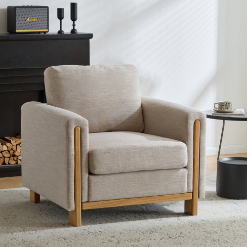 Alarics Modern Accent Arm Chair Upholstered Club Chair