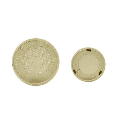 Grandoer Round Metal Hollow Side Table Set