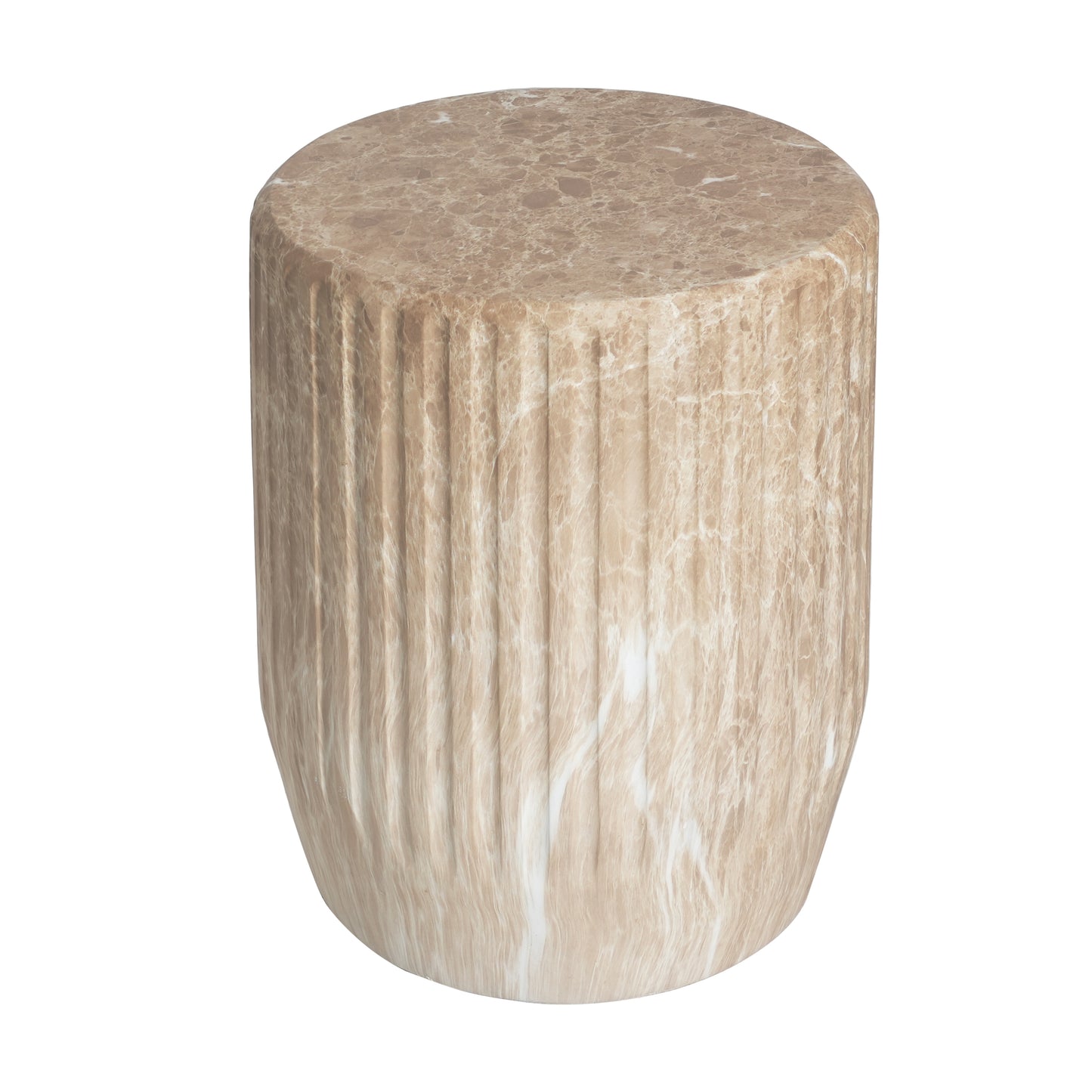 Alisarae Outdoor Cicci Carved Side Table