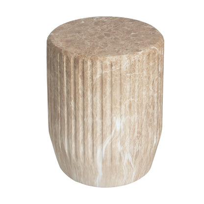 Alisarae Outdoor Cicci Carved Side Table