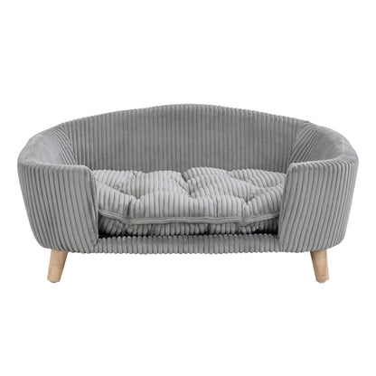 Samuel Mid Century Small Plush Pet Bed