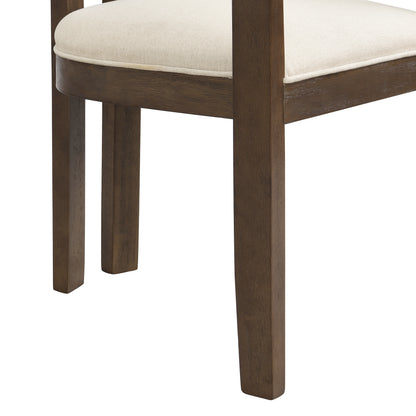 Celestia Modern Upholstered Dining Chairs With Armrest  Set of 2