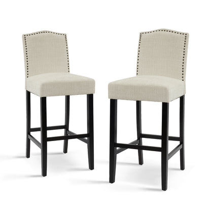 Njordian Counter Height Upholstered Bar Stools,Set of 2