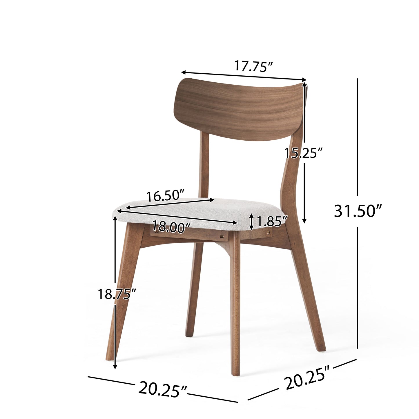 Solvanta Mid Century Modern Dining Chairs