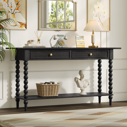 Beatrice 31.5" Console Table - 2 Drawers & Shelf for Living Room/Hallway Storage & Decor