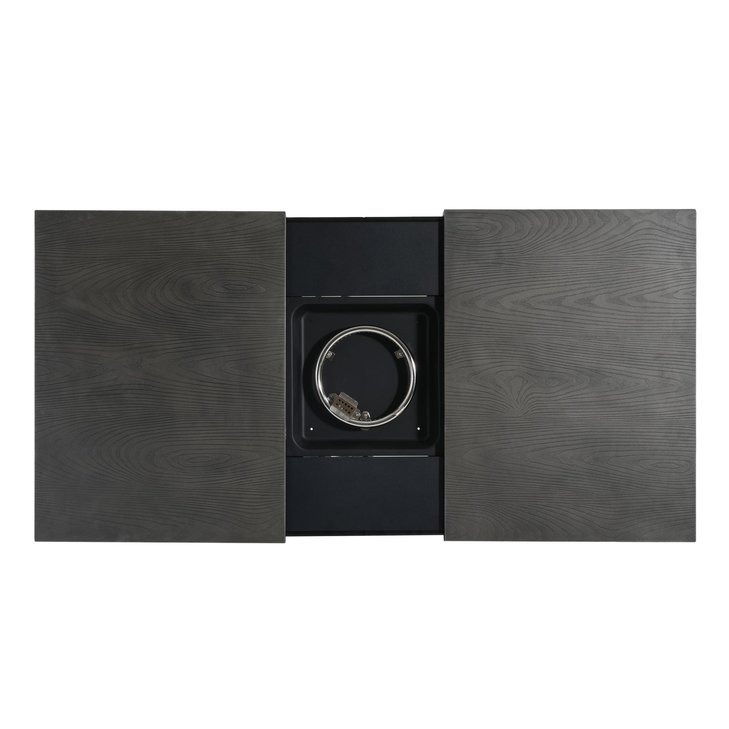 Kirathira Extendable Rectangle Aluminum fire Pit Table, 50,000BTU