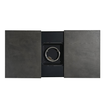 Kirathira Extendable Rectangle Aluminum fire Pit Table, 50,000BTU