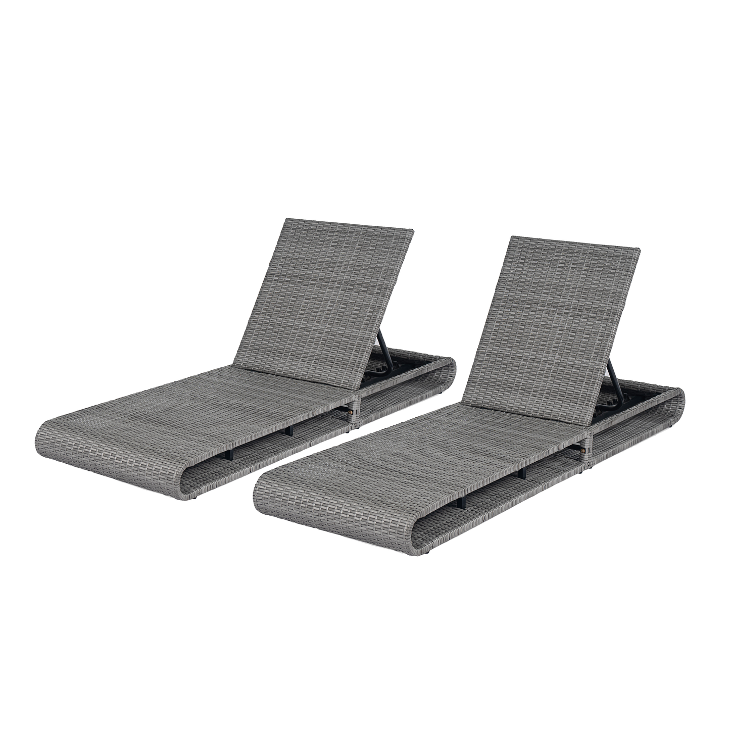 Sancty Outdoor PE Rattan Chaise Lounge