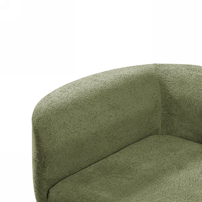 Orellar 116" Modern Curved Sectional Sofa with High-Density Fully Compressed Sponge and Chaise Lounge, Pearl Upholstery
