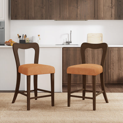 VintParlor 25.5 in. Modern Upholstered Counter Stools,Set of 2