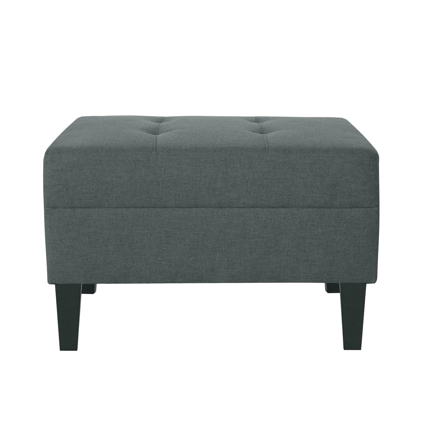 Briseis High-quality Upholstered Ottoman with birch legs, comfortable lounge stool