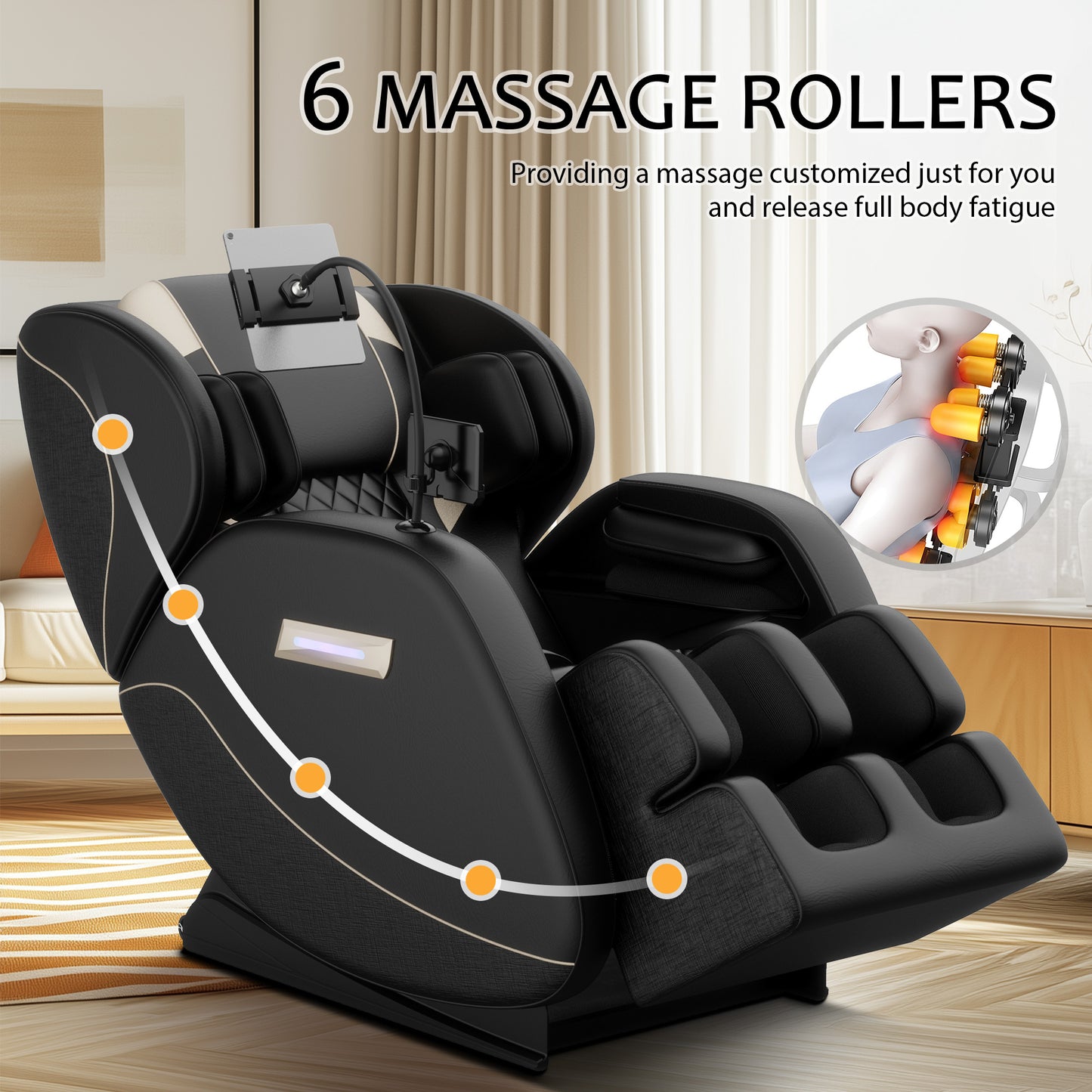 Hajimi Massage Chair Recliner with Zero Gravity with Full Body Air Pressure