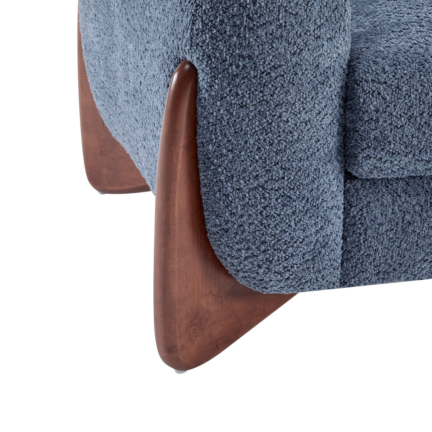 Jennifer 82 Inches low silhouette Boucle Sherpa Sofa