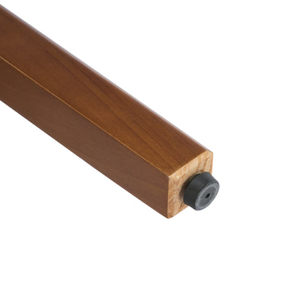 Tatti Indoor Wooden Counter stool, Wood Frame with Beige Upholstery, Set of 2