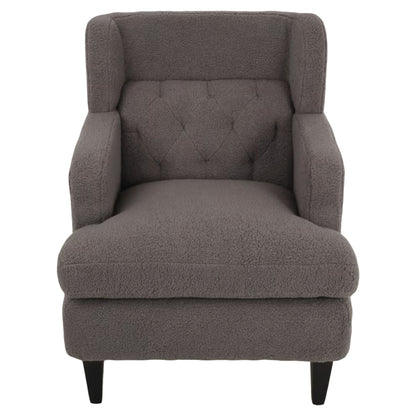 Dorelle Upholstered Accent Chair Tufted Armchair for Living Room and Bedroom