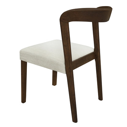 Cavomirium Solid Rubber Wood Dining Chairs,Set of 2