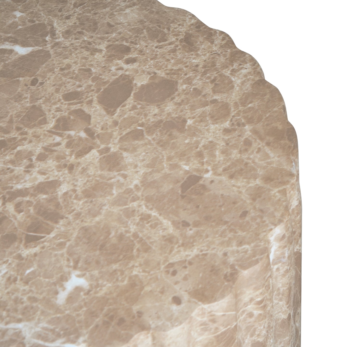 Ythariar Outdoor Cleme Carved Side Table