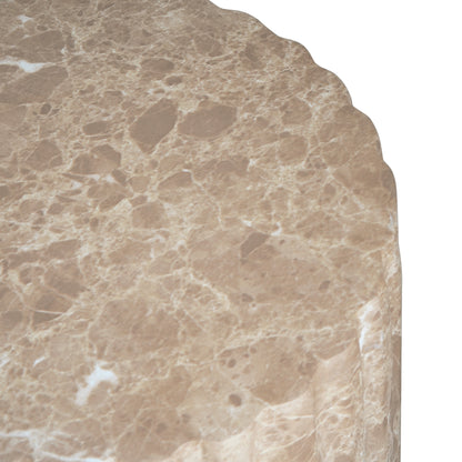 Ythariar Outdoor Cleme Carved Side Table