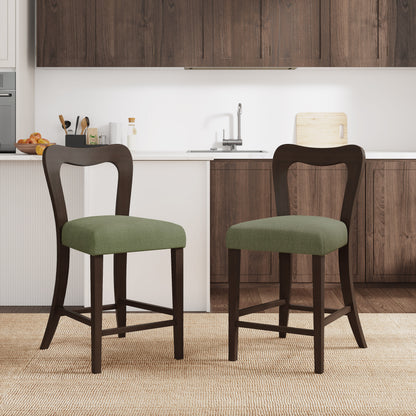 VintParlor 25.5 in. Modern Upholstered Counter Stools,Set of 2