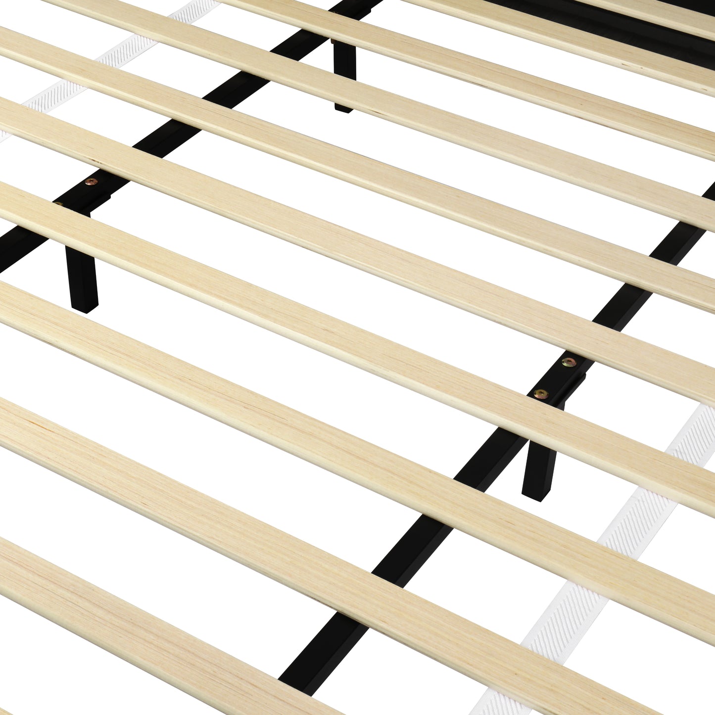 Selah Platform Bed, Boucle Fabric Upholstered Platform Bed,Curve-Shaped Design Headboard