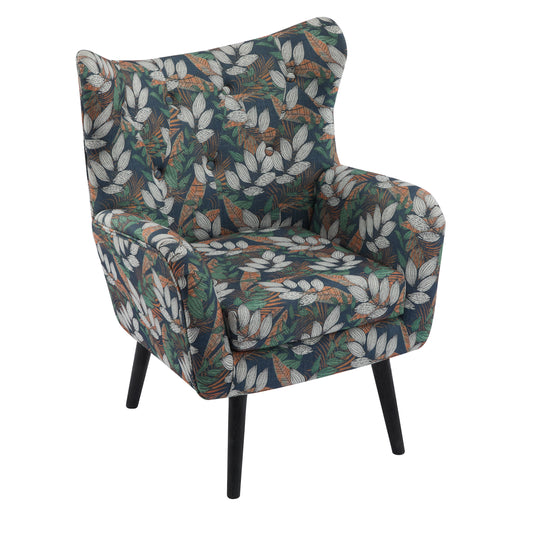 Button Tufted Style Wingback Arm Chair