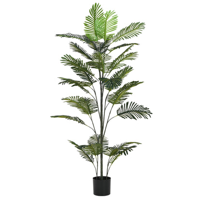 Fintan 86" Artificial Palm Tree with Black Plastic Pot