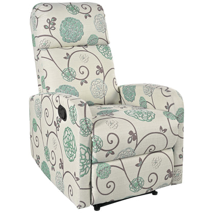 Elarra Modern Recliner Manual Recliner Home Theater Manual Recliner Chair with Adjustable Backrest