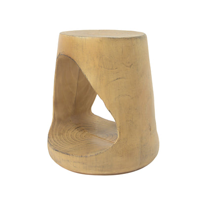 Hawthor MGO Hollow Side Table, Wood-like texture