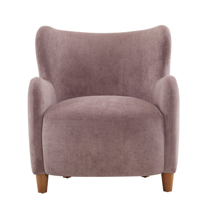 Zoe Fabric Wingback Accent Chairs Single Sofa