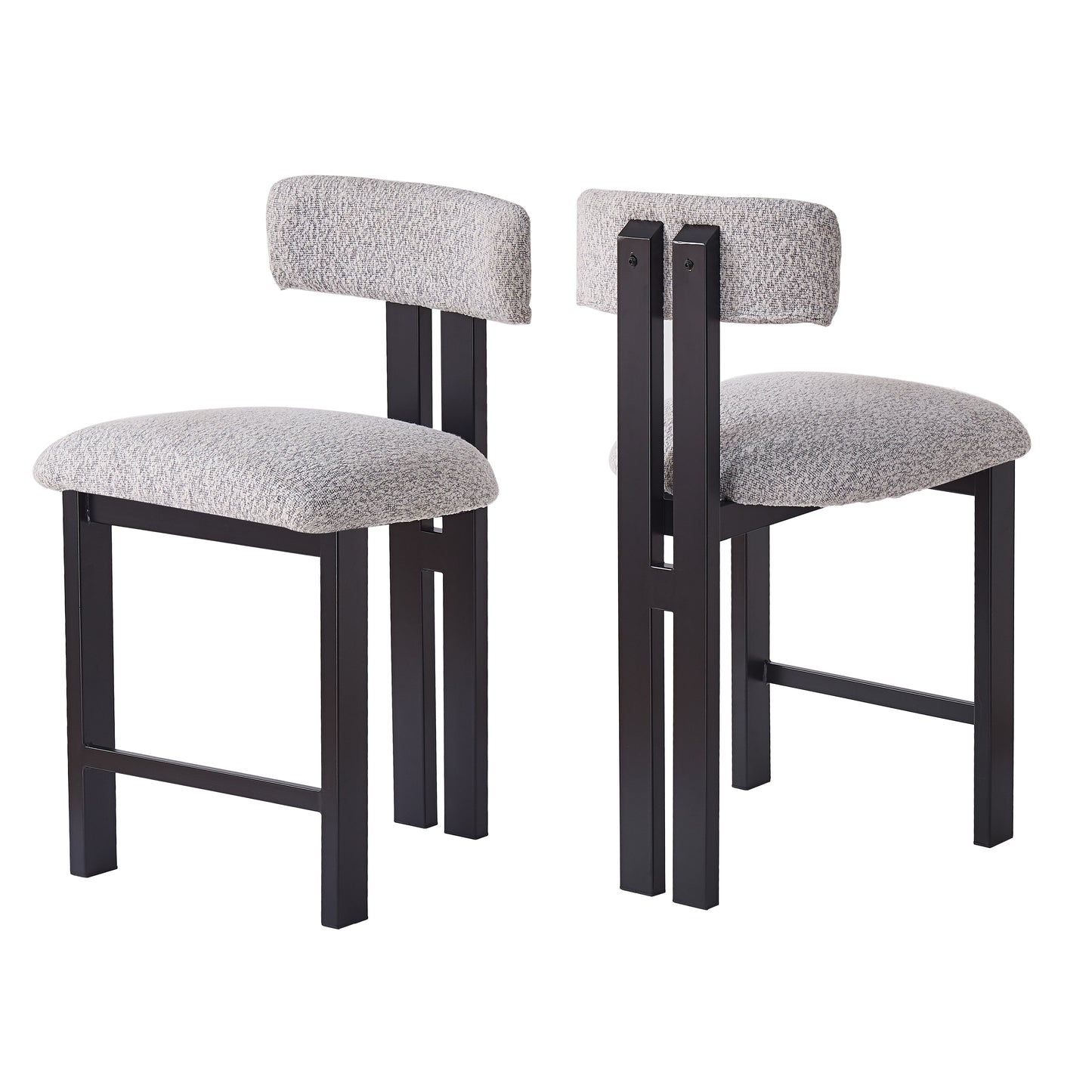 Lodge Modern Upholstered Counter Stools, Set of 2