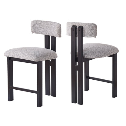 Lodge Modern Upholstered Counter Stools, Set of 2