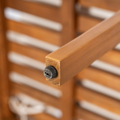 Dorianis Acacia Wood Outdoor Dining Chair with Cushion (Set of 2)