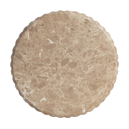 Alisarae Outdoor Cicci Carved Side Table