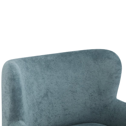 Zoe Fabric Wingback Accent Chairs Single Sofa