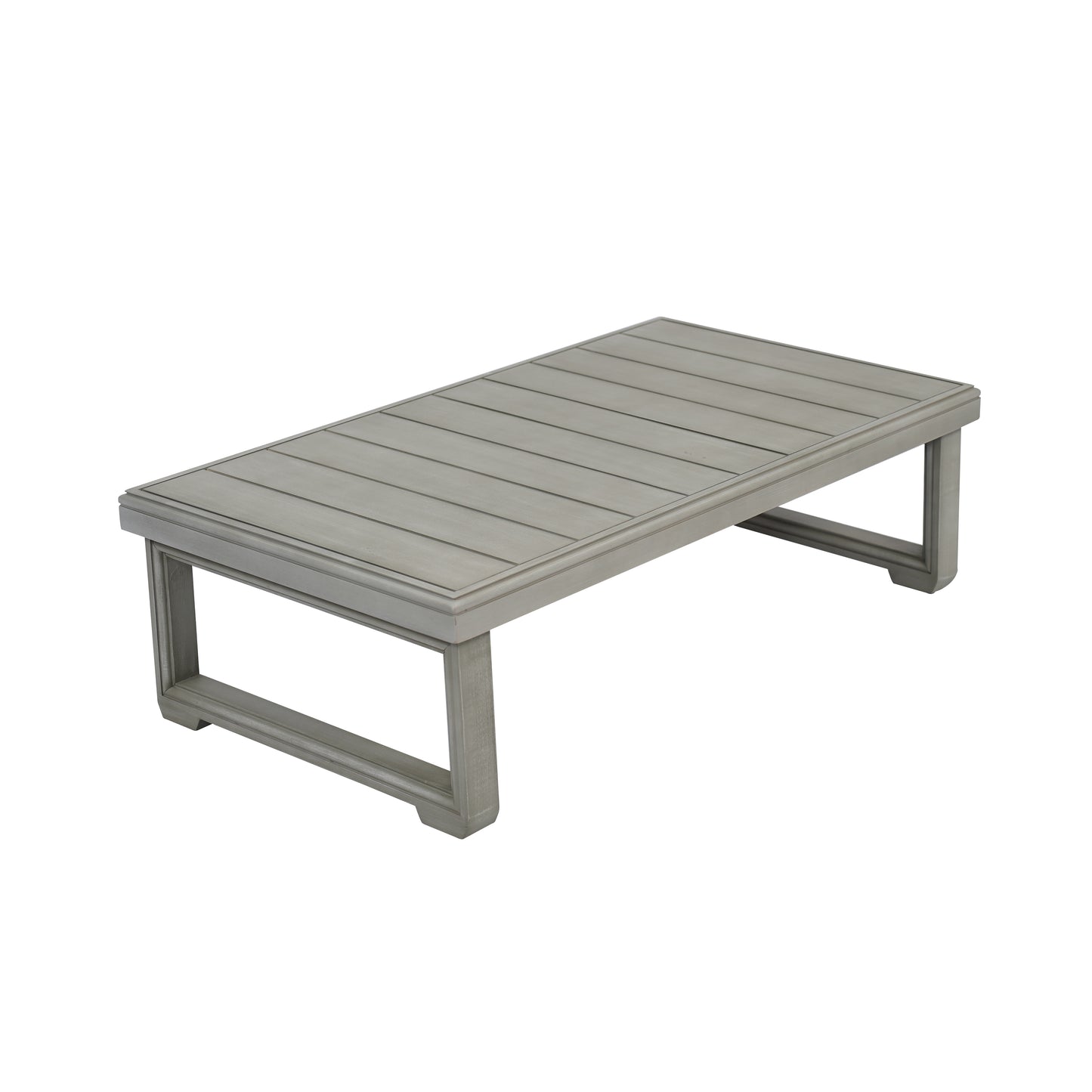 Andrae Outdoor Acacia Wood Rectangular Coffee Table