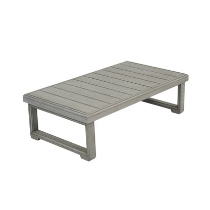Andrae Outdoor Acacia Wood Rectangular Coffee Table