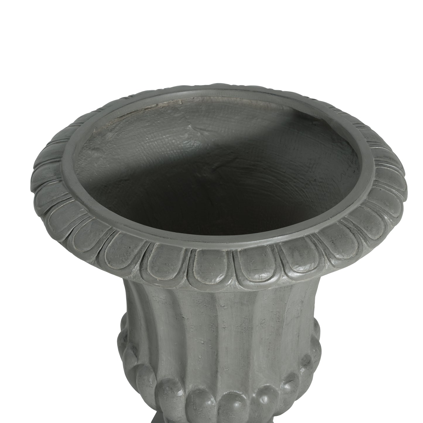 Alder Outdoor Magnesium Oxide Garden Urn Planter, Antique White