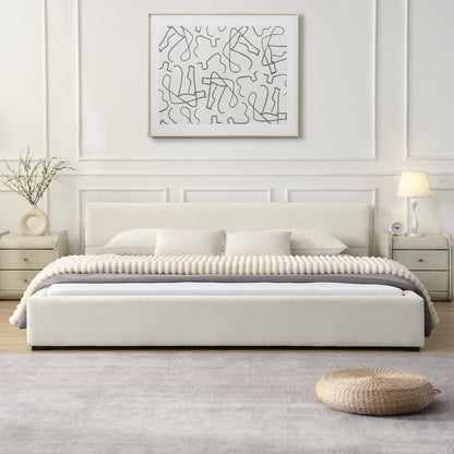 Oravionis Modern Nordic Design Elegant Beige Wide-edge Bed
