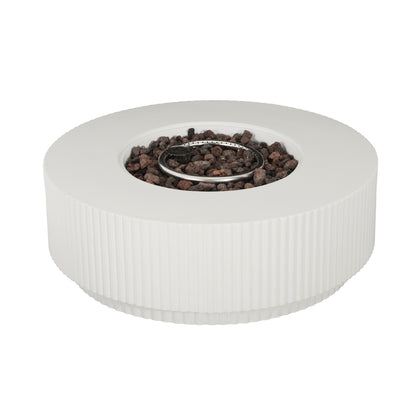 Alarion Outdoor Fire Pit Table Set – 40,000 BTU Propane Fire Pit with Matching Tank Holder