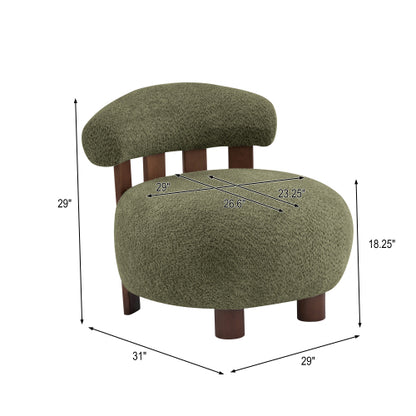 Kesena Modern Bouble Fabric Accent Chair