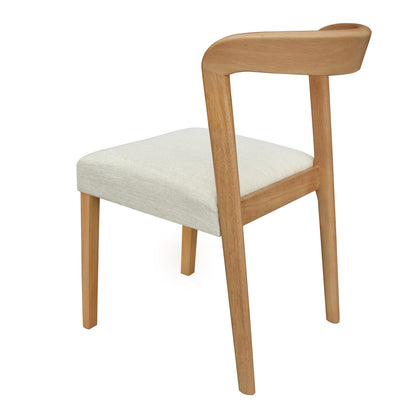 Cavomirium Solid Rubber Wood Dining Chairs,Set of 2