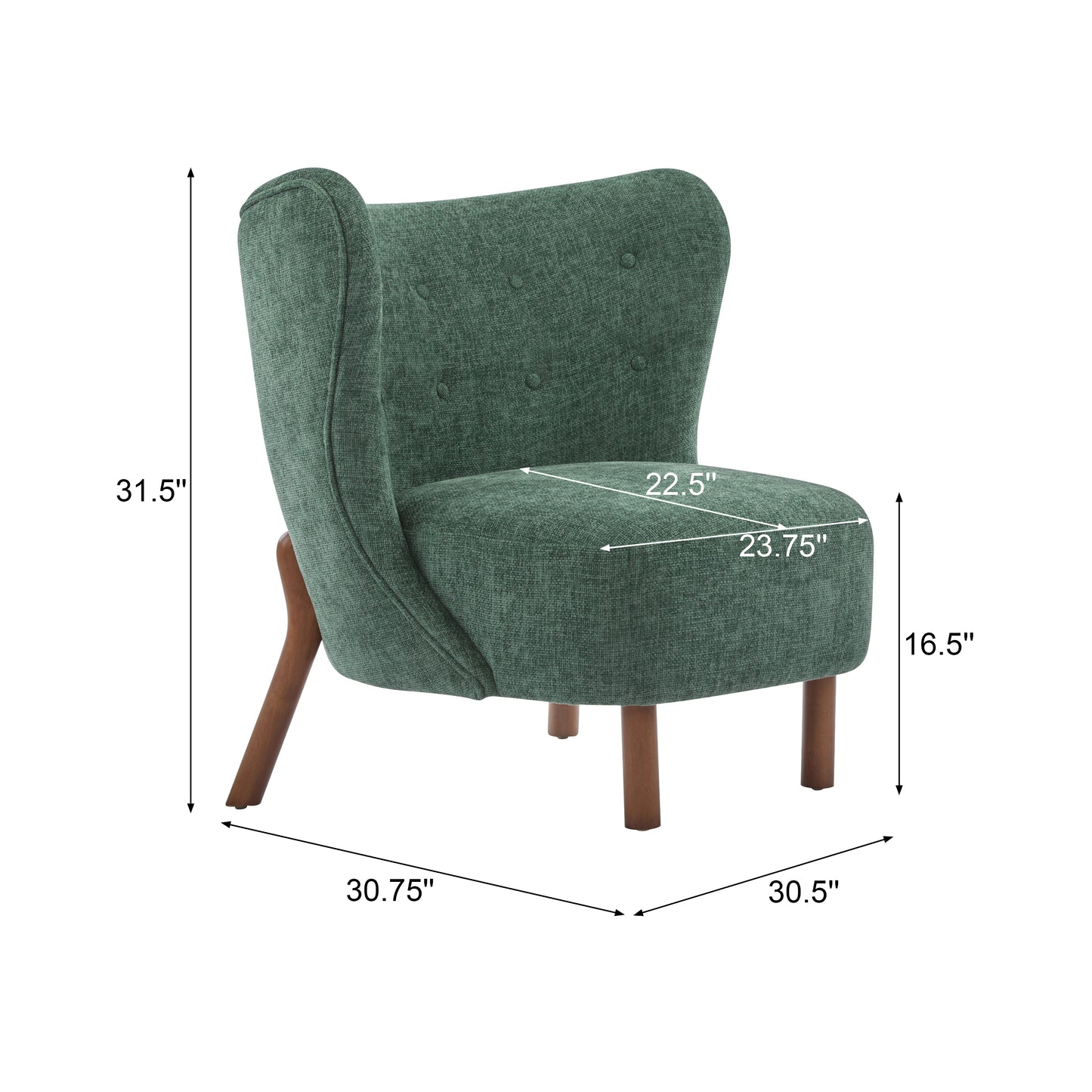 Ariae Birch Modern Upholstered Club Chair