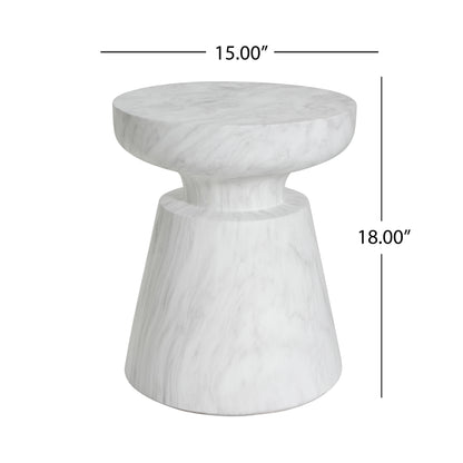 Orvellan Outdoor Ponti Travertine Side Table