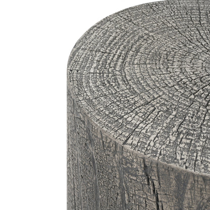 Morvyn Outdoor Fire Pit & Side Table Set – 30,000 BTU Propane Fire Pit + 16x20" Tank Holder,Light Grey