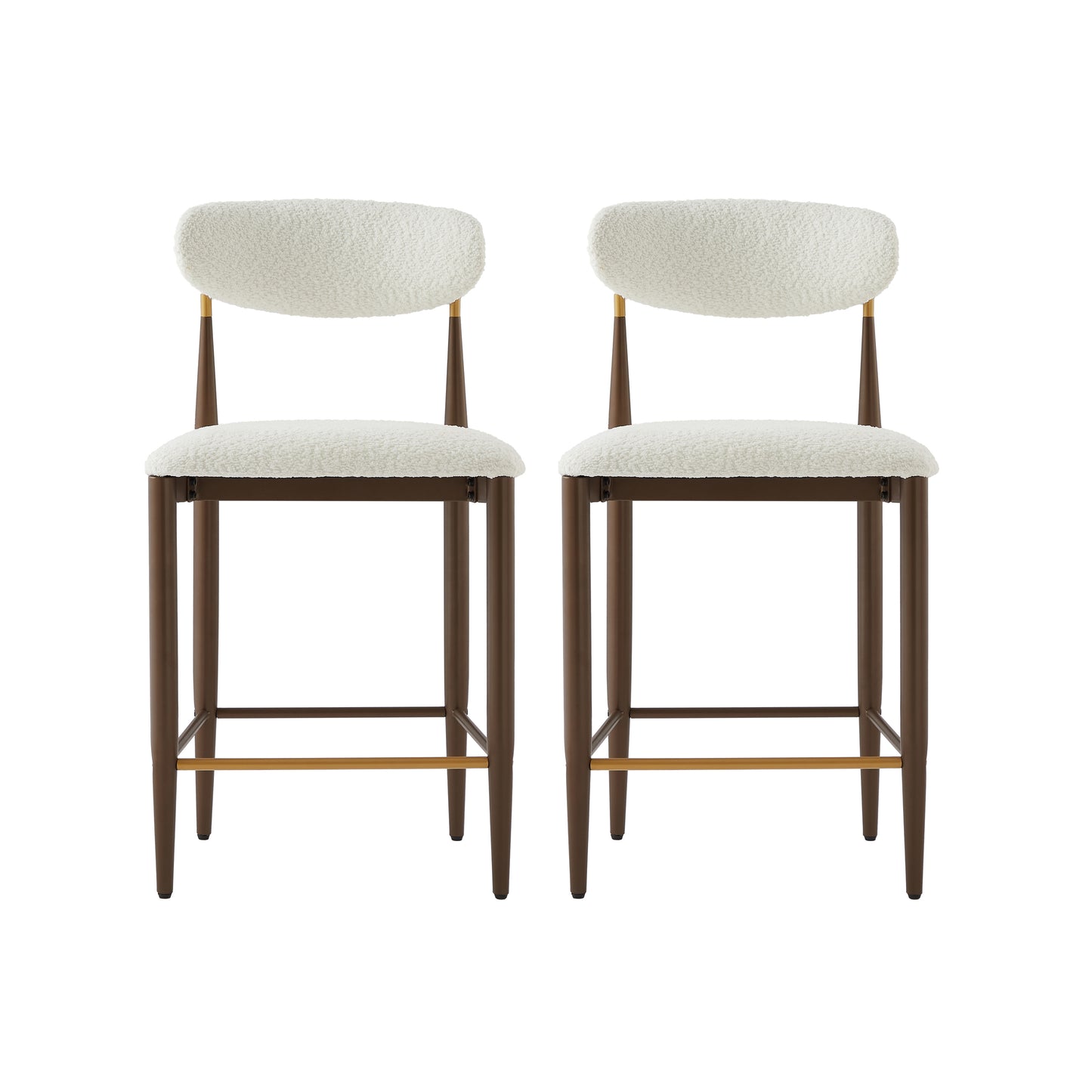Magolani Minimalist Style Armless Counter Stool- Set of 2
